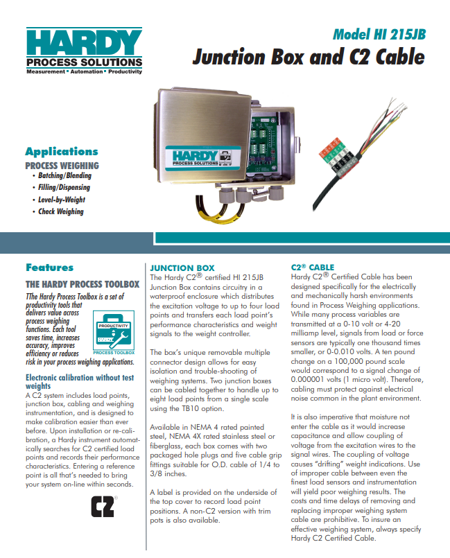  HI215JB稱(chēng)重接線盒